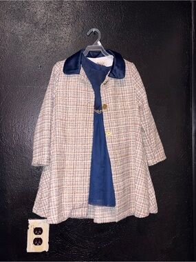 Purple Rose Girls Tweed Coat Dress 2pc Size 5T